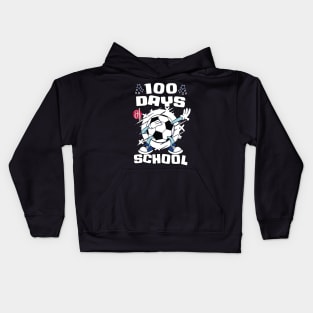 100 days of school featuring a dabbing Football #2 Kids Hoodie